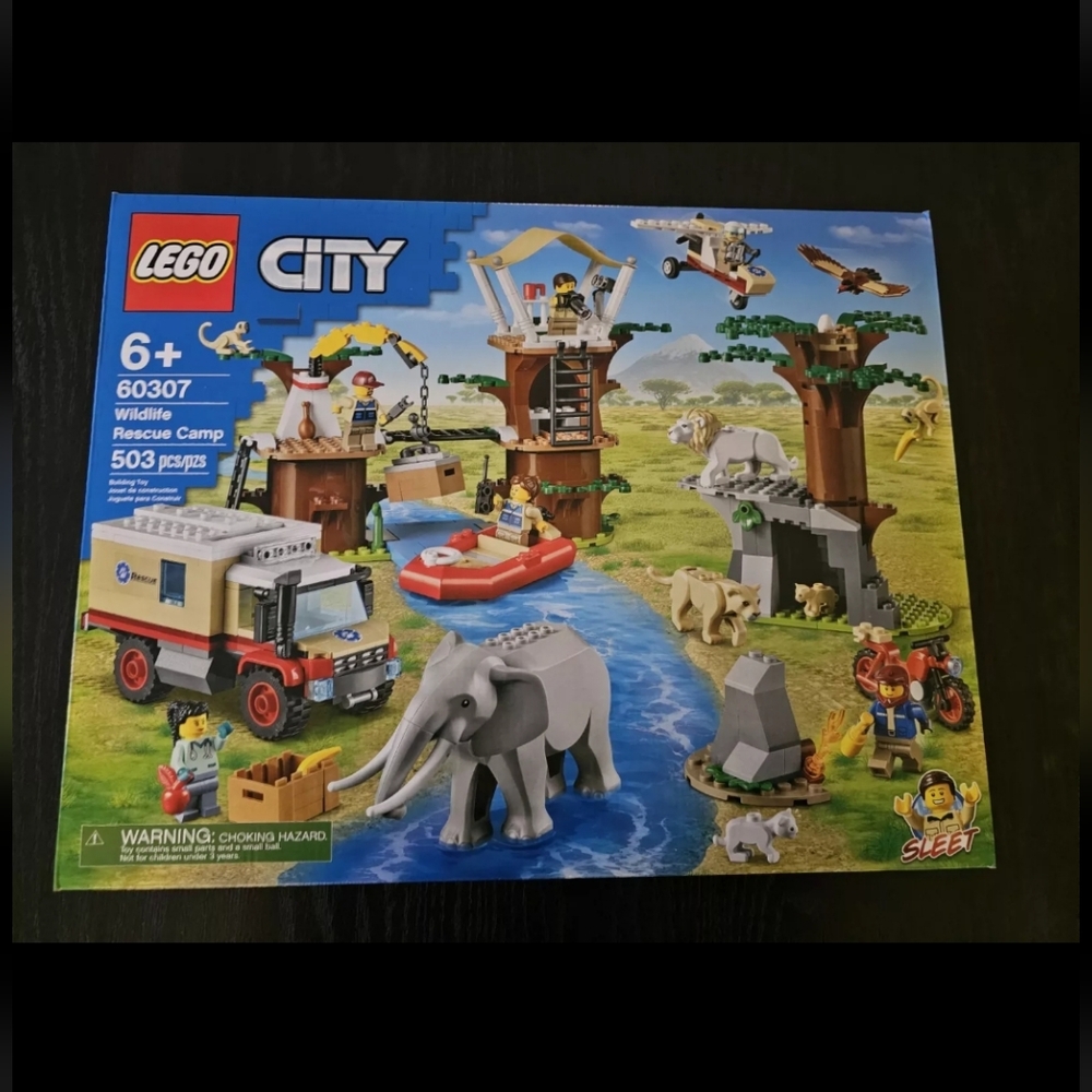NWT LEGO City Wildlife Rescue Camp 60307 SEALED NEW Retired Lion Elephant